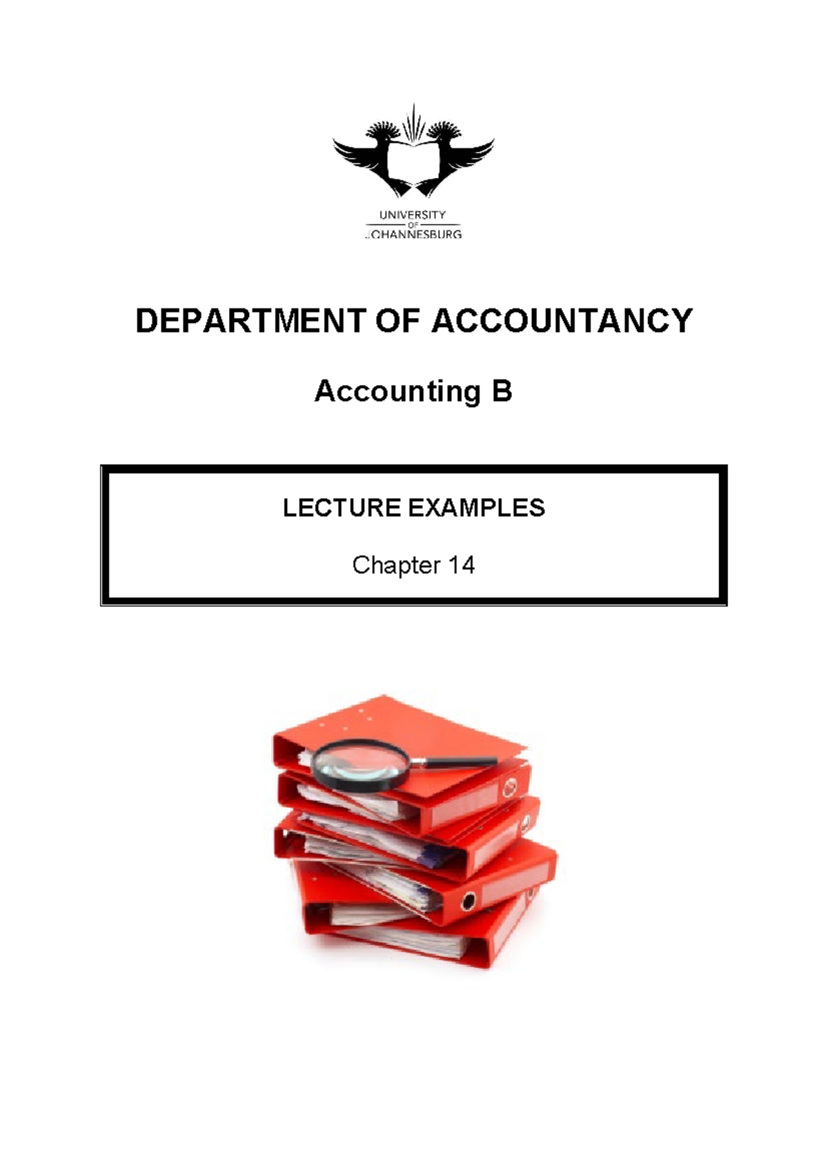 Acc B - Lecture Examples on Partnership Accounting (Chapter 14) - Studocu