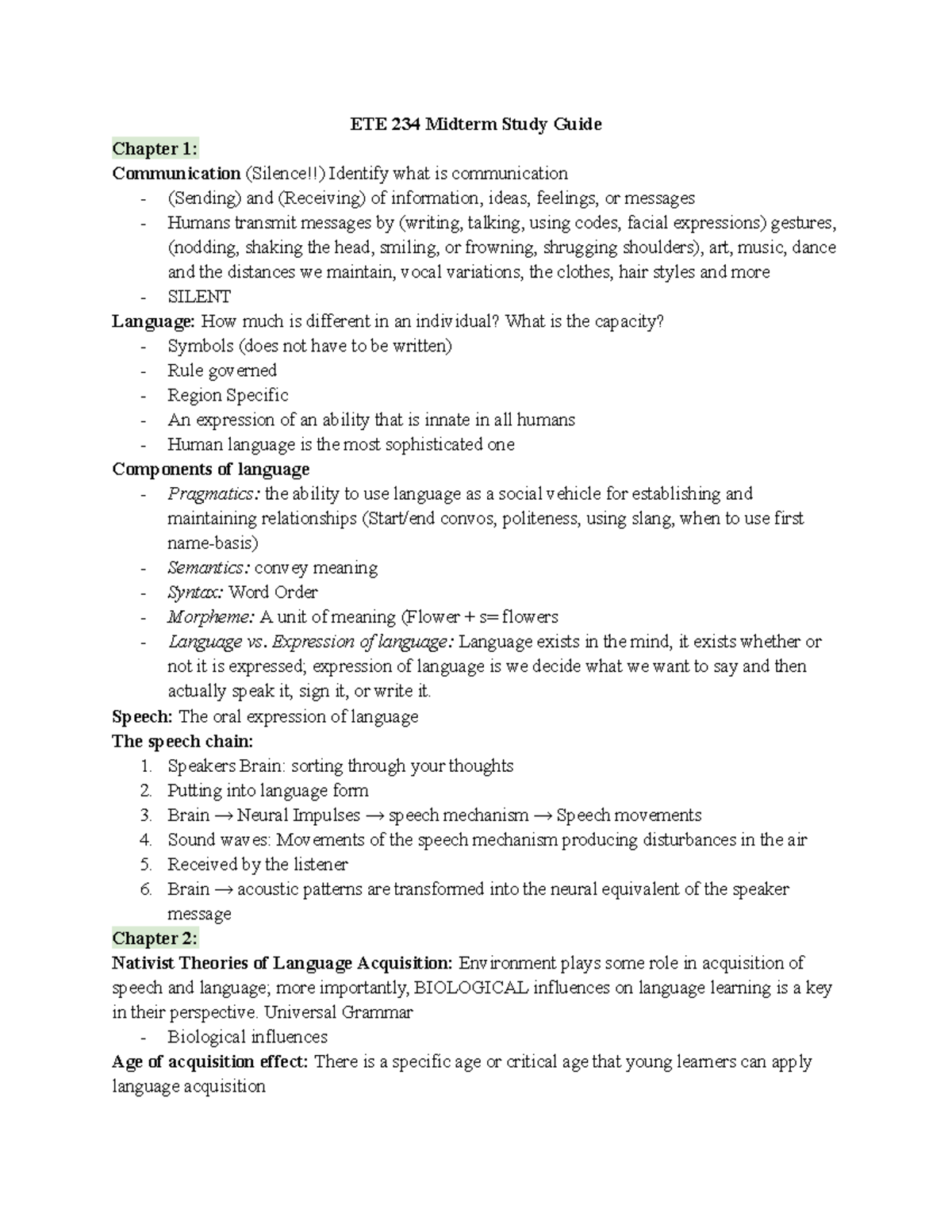 ETE 234 Midterm Study Guide - ETE 234 Midterm Study Guide Chapter 1 ...