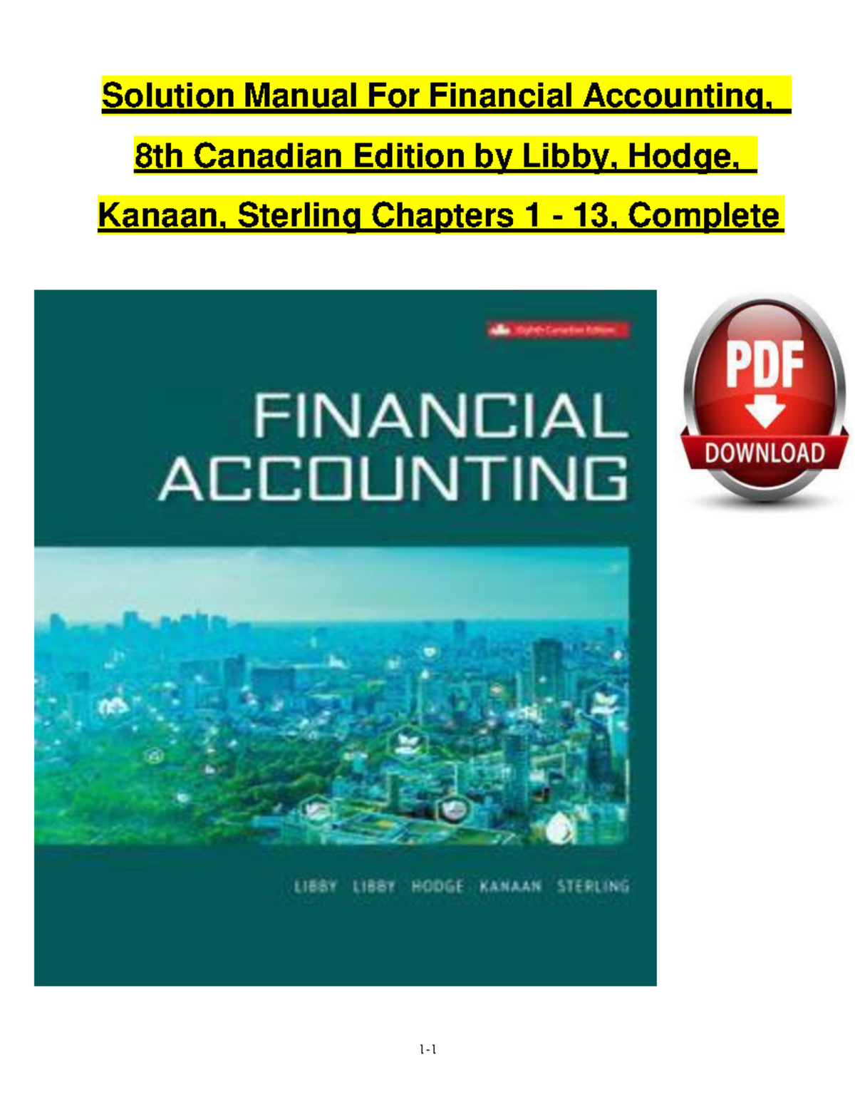 Ch01 Exercises - Chapter 1 Business Activity and Cash