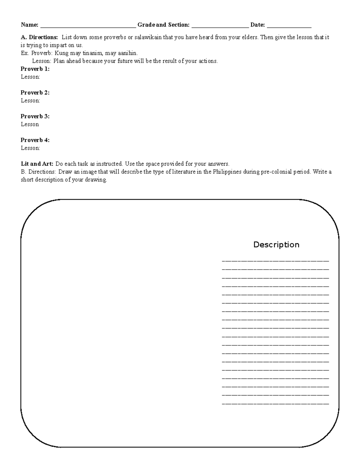 Activity 1 - notes - Description ...