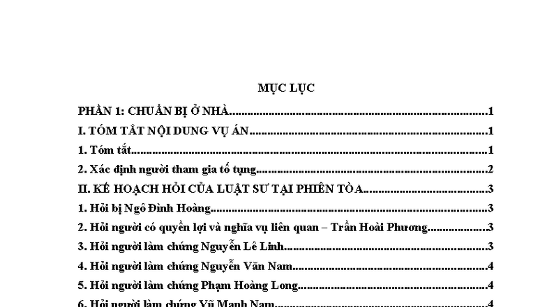BÀI THU HOẠCH LUẬT SƯ VỀ VỤ NGÔ ĐÌNH HOÀNG - HS 25 - ÂCCC - Studocu