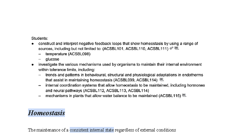 BIO Module 8: Homeostasis, Disease, and Treatment Overview - Studocu