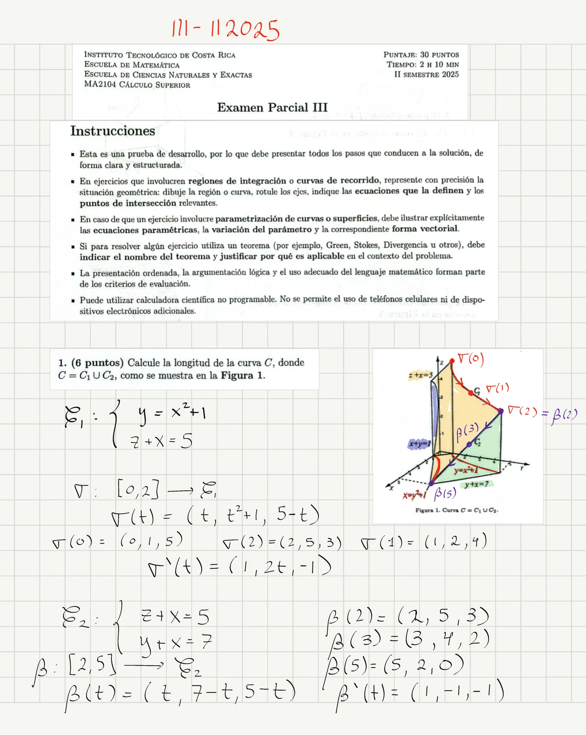 MA2104 Tarea 1: Cálculo Superior - Ejercicios de Superficies