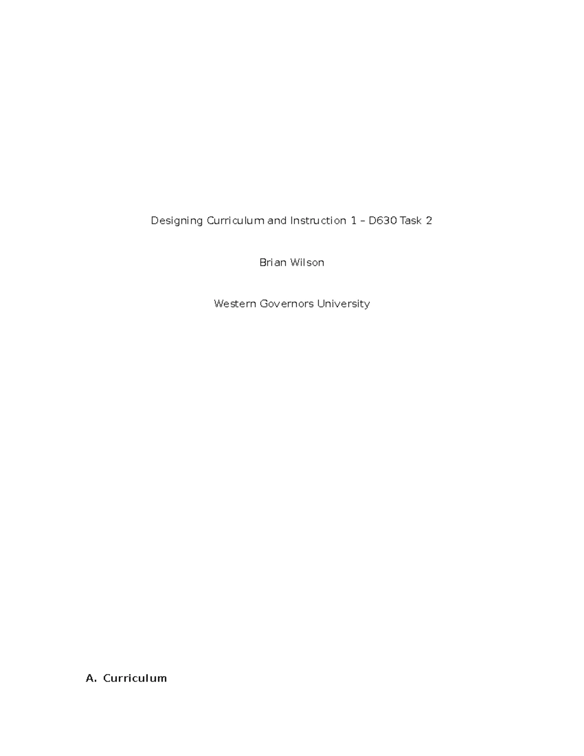 D629 Task 1 - Climate Change Unit Analysis and Strategies - Studocu