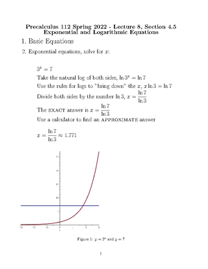 Tangent Graphs Lecture - Precalculus 112 Spring 2022 - Lecture 15 More ...