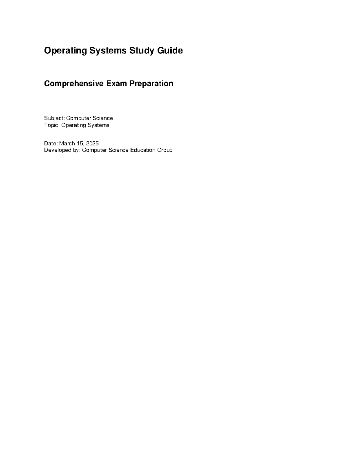 57701348404-314709.pdf - Operating Systems Study Guide Comprehensive ...