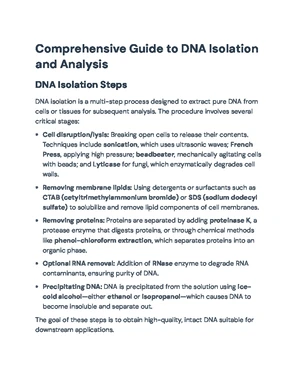 DNA Extraction - Study Notes & Assignments - Studocu