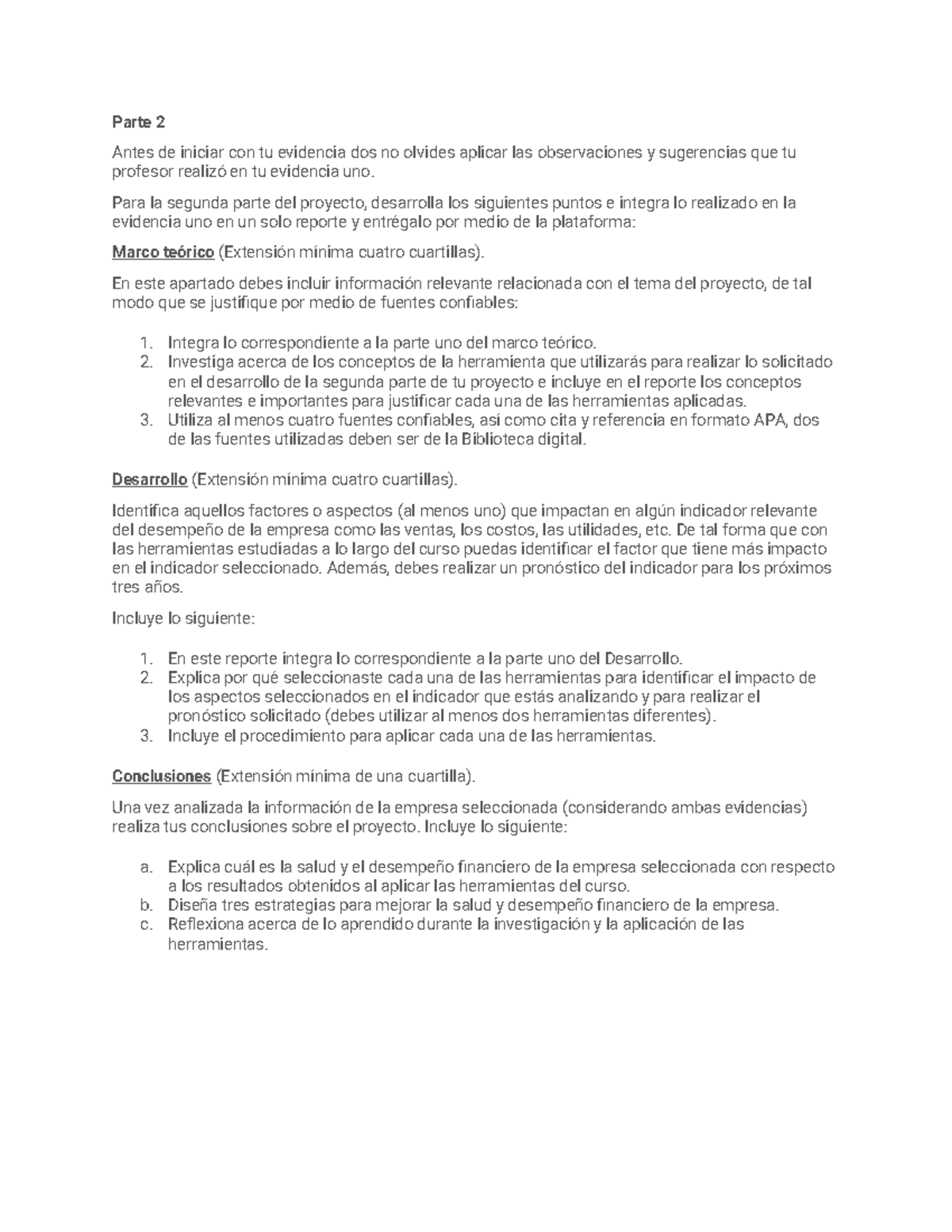 Proyecto Final de Análisis Financiero - Parte 2 - Studocu