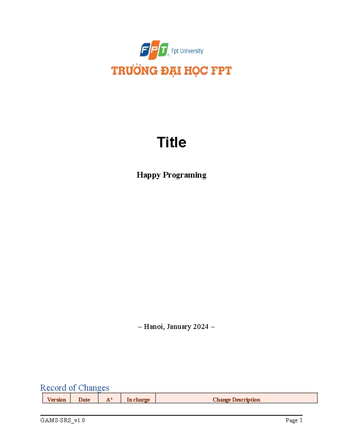 SE1759-NJ-G1 Happy Programming System SRS & SDS Final Document - Studocu