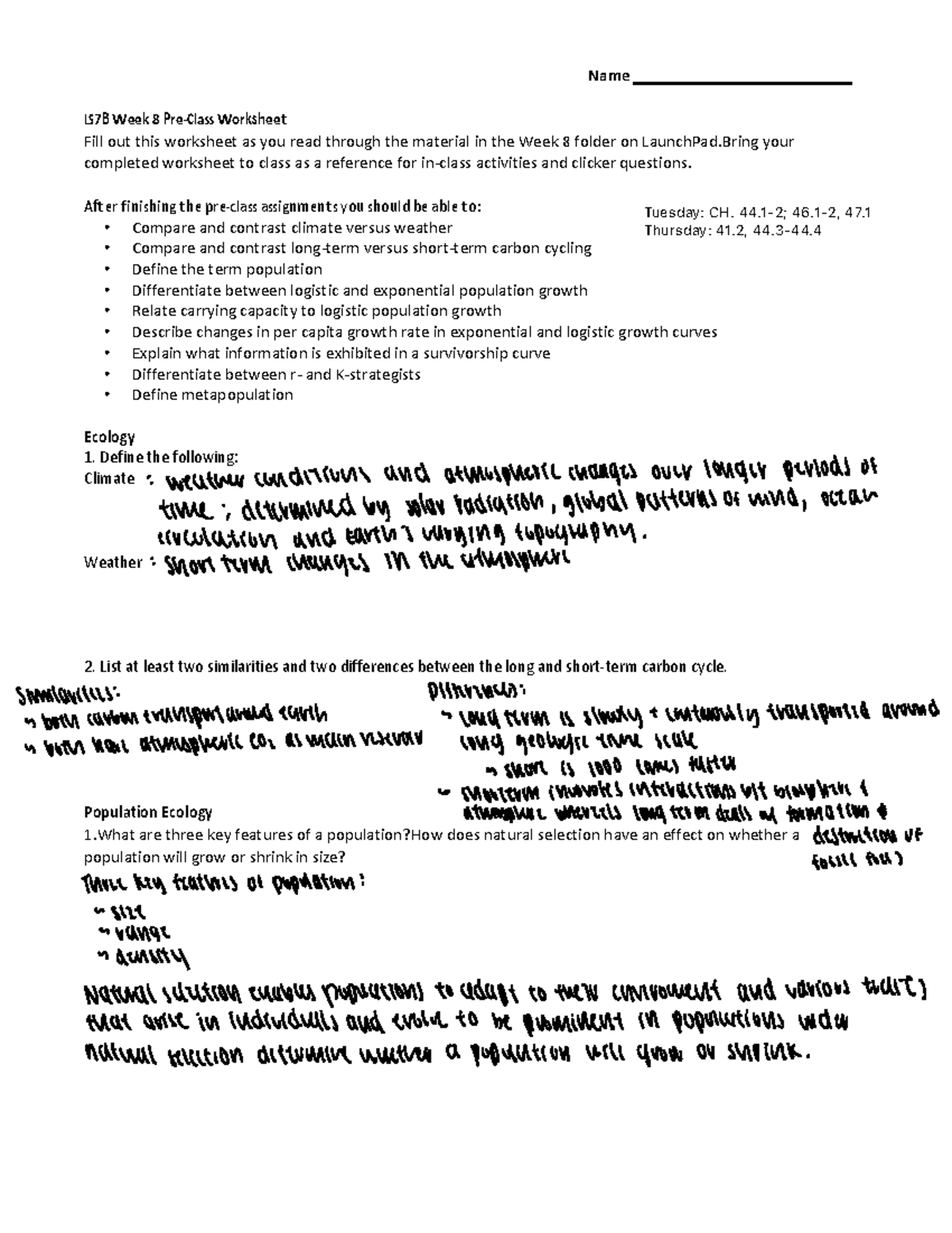 Week+8+Pre-Class+Reading+Guide - Name LS 7 B Wee k 8 P re -C la ss Wor ...