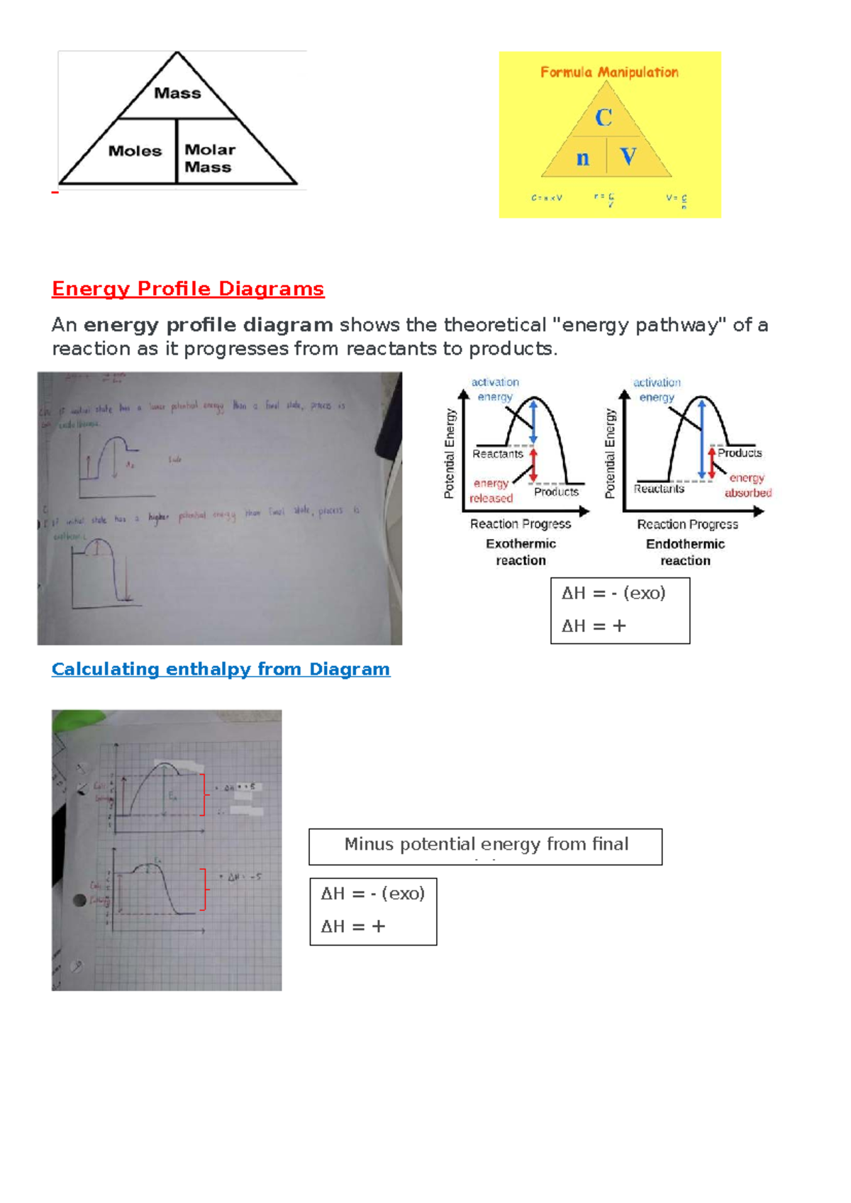 Energy Profile Diagrams and Reaction Rates: Topic 2 Notes - Studocu
