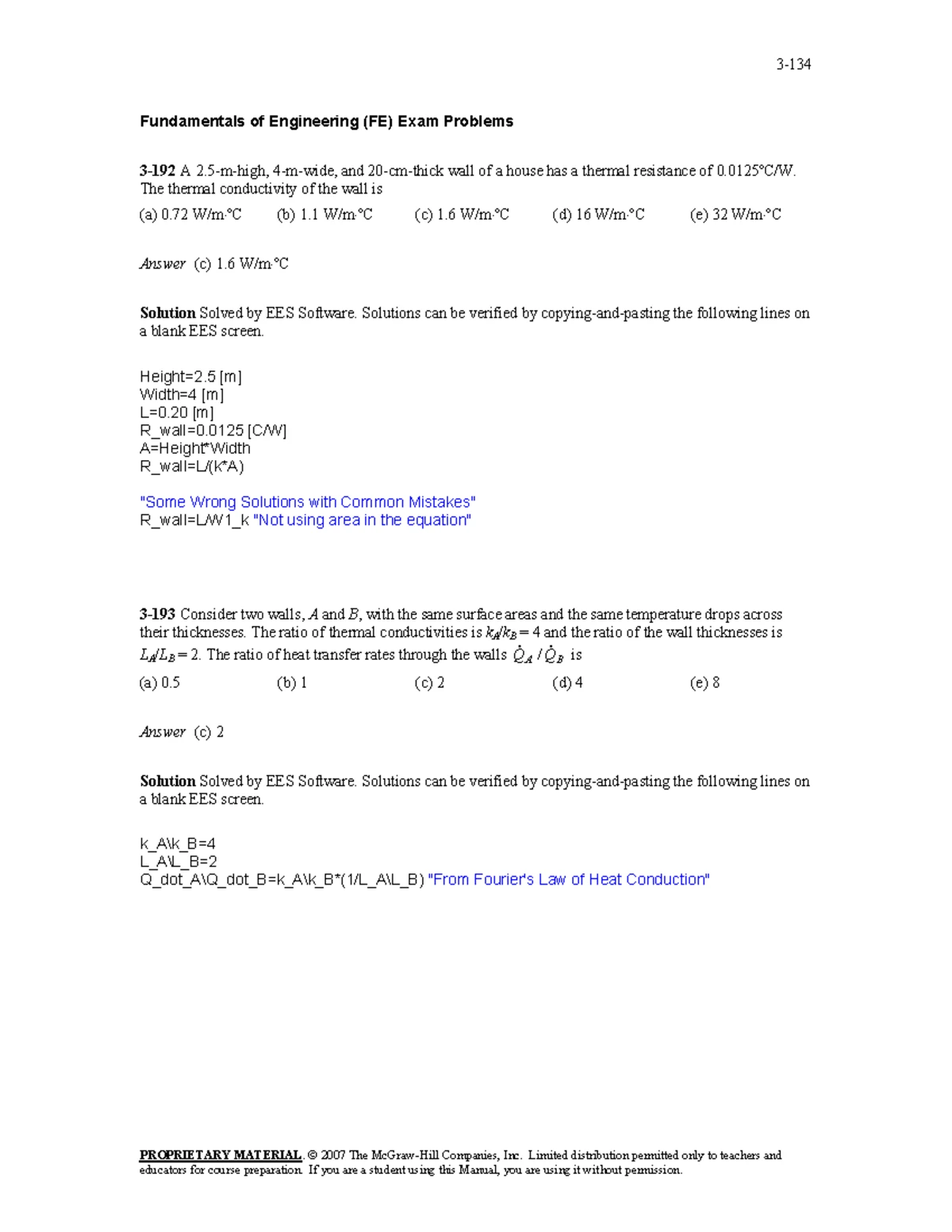 Final Exam Formula Sheet for MECH 352 - Heat Transfer I - Studocu