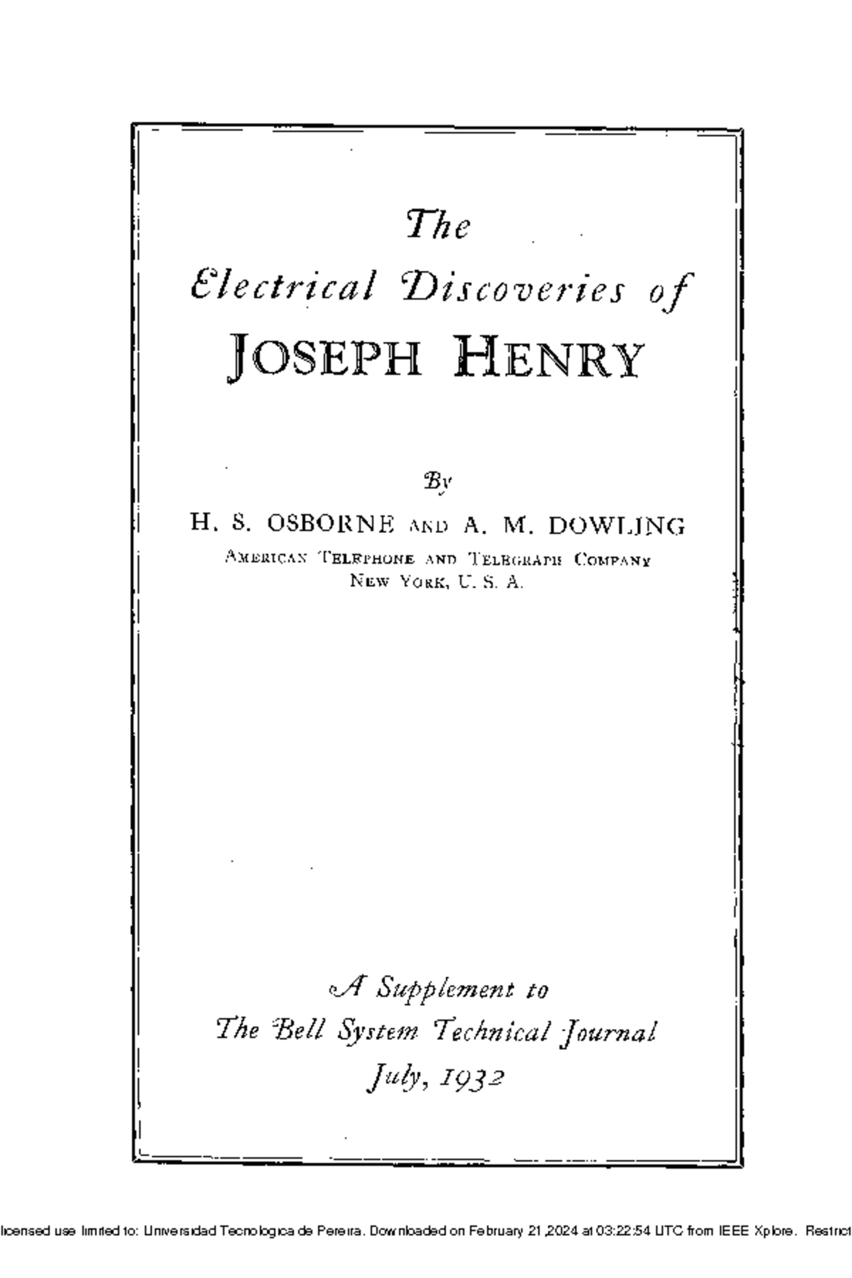 Joseph Henry's Electrical Discoveries: An In-Depth Analysis - Studocu