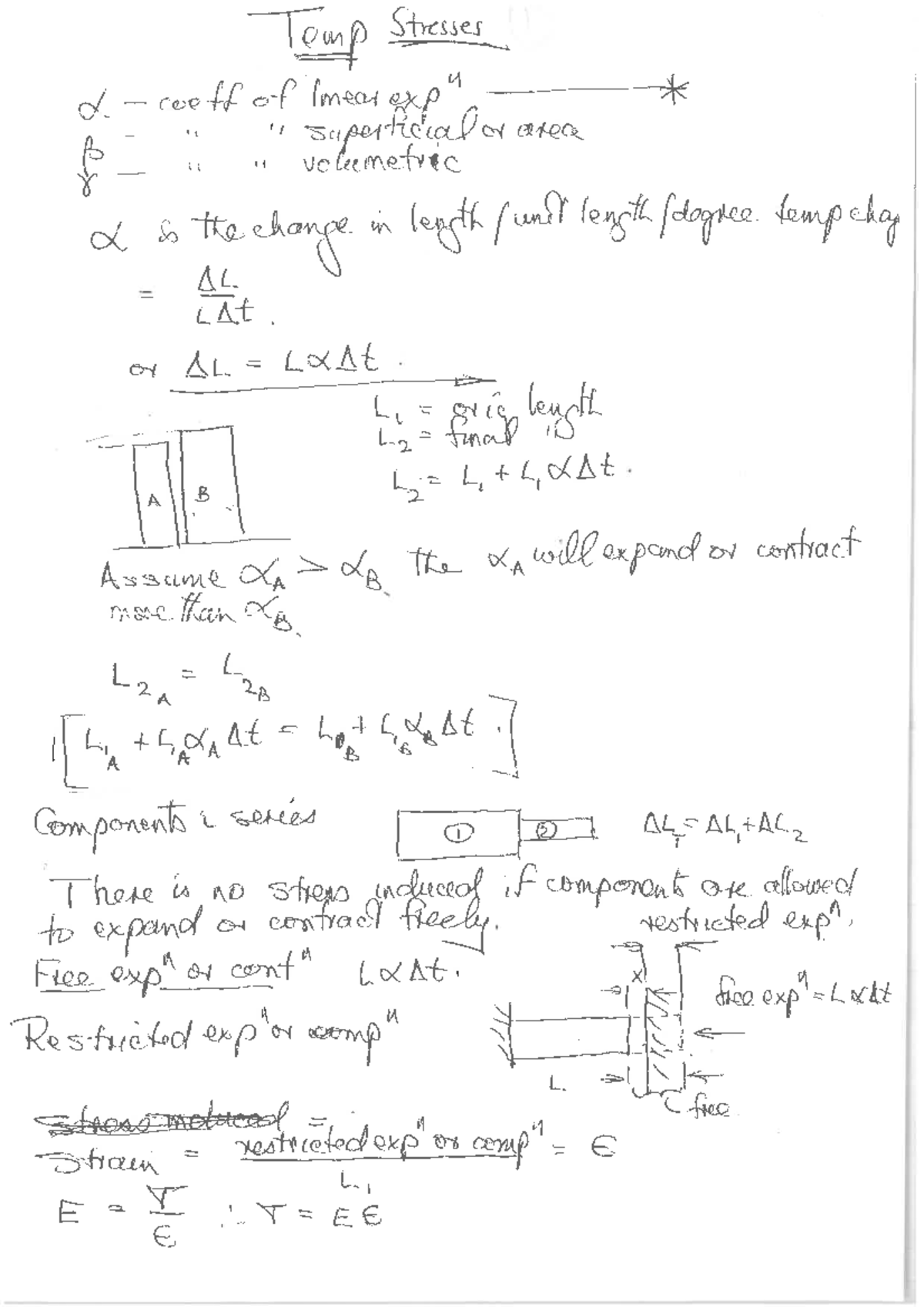 Temperature Stresses with Worked Examples (ENG 101) - Studocu