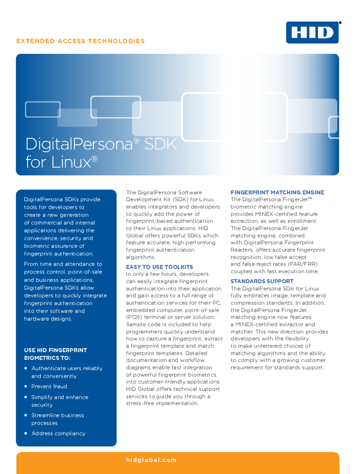DigitalPersona® SDK for Linux®: Comprehensive Guide for Developers ...