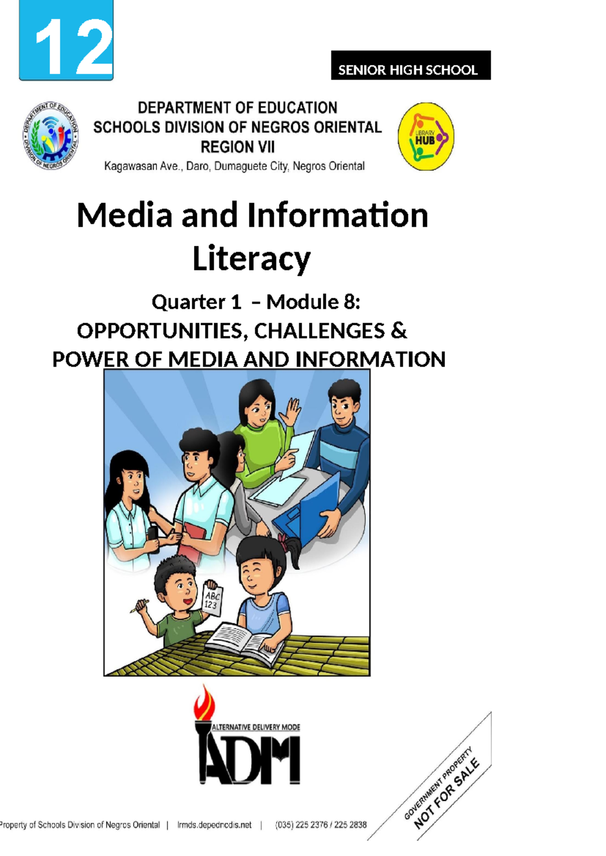 12 12 12 SENIOR HIGH SCHOOL Media and Information Literacy Q1 M8 ...