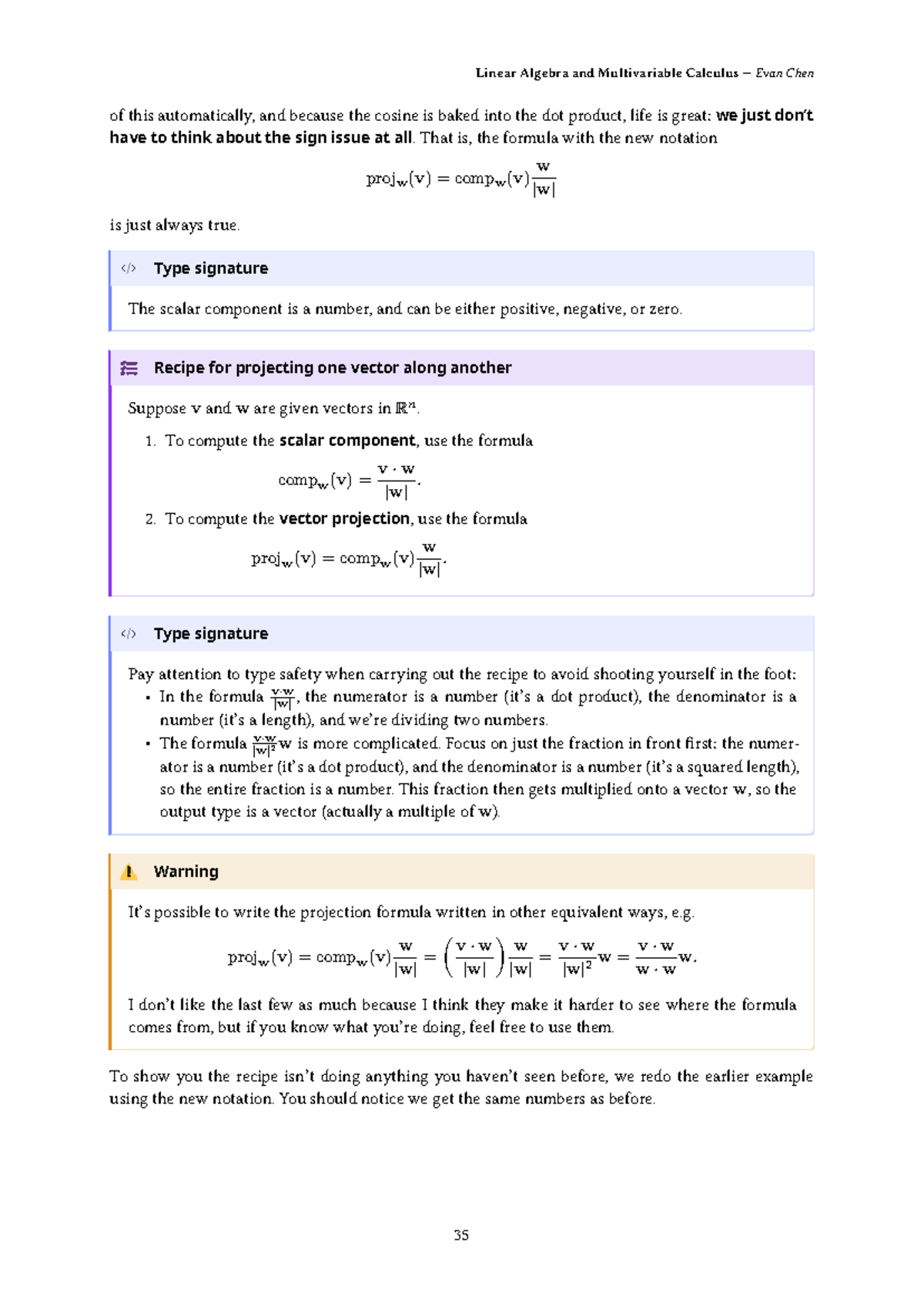 Linear Algebra & Multivariable Calculus: Projection Notes (Lamv) - Studocu