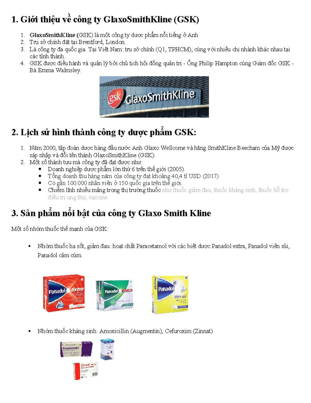 GSK - ffffffffffffffffffffffff - 1. Giới thiệu về công ty ...