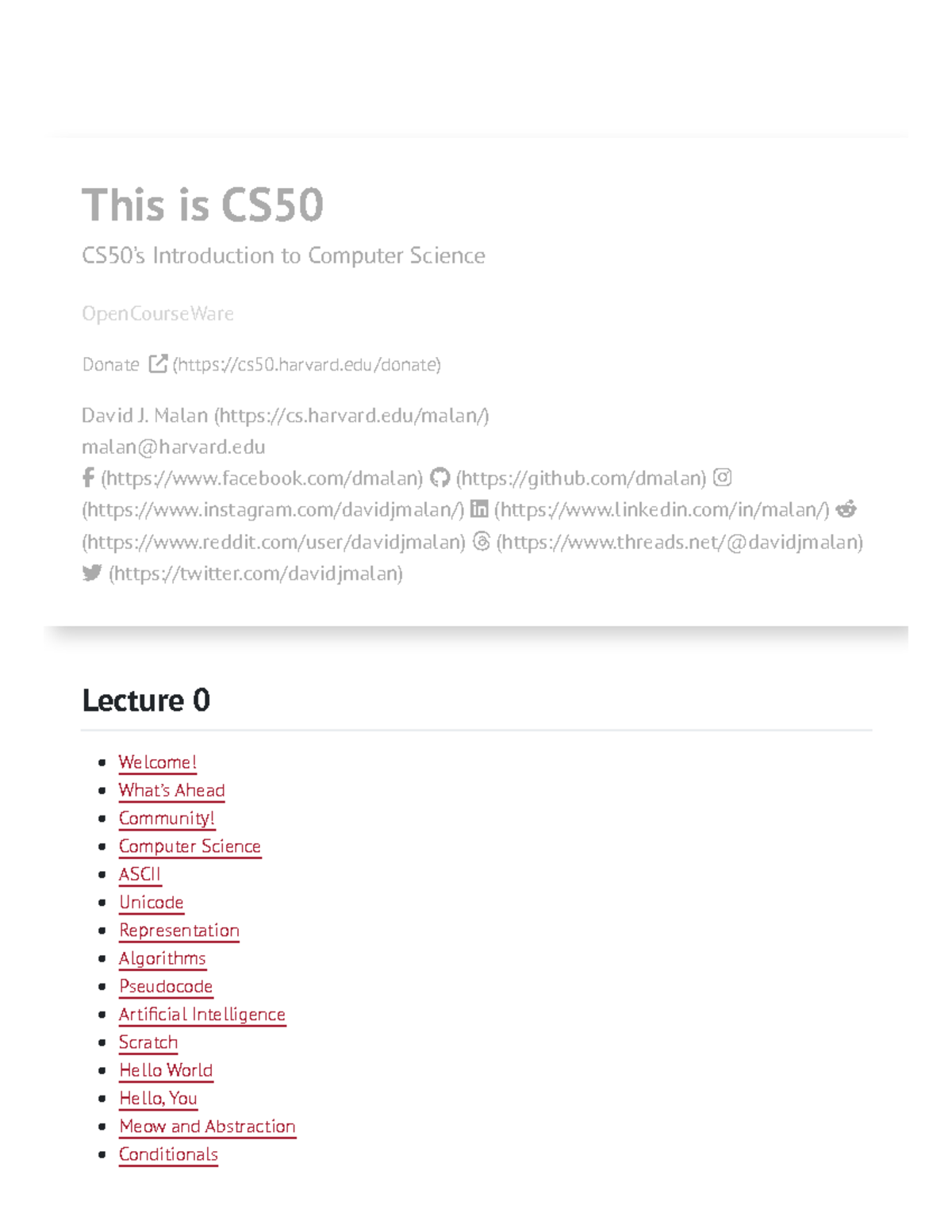 Lecture 0: Welcome to CS50x 2024 - Introduction to Computer Science ...