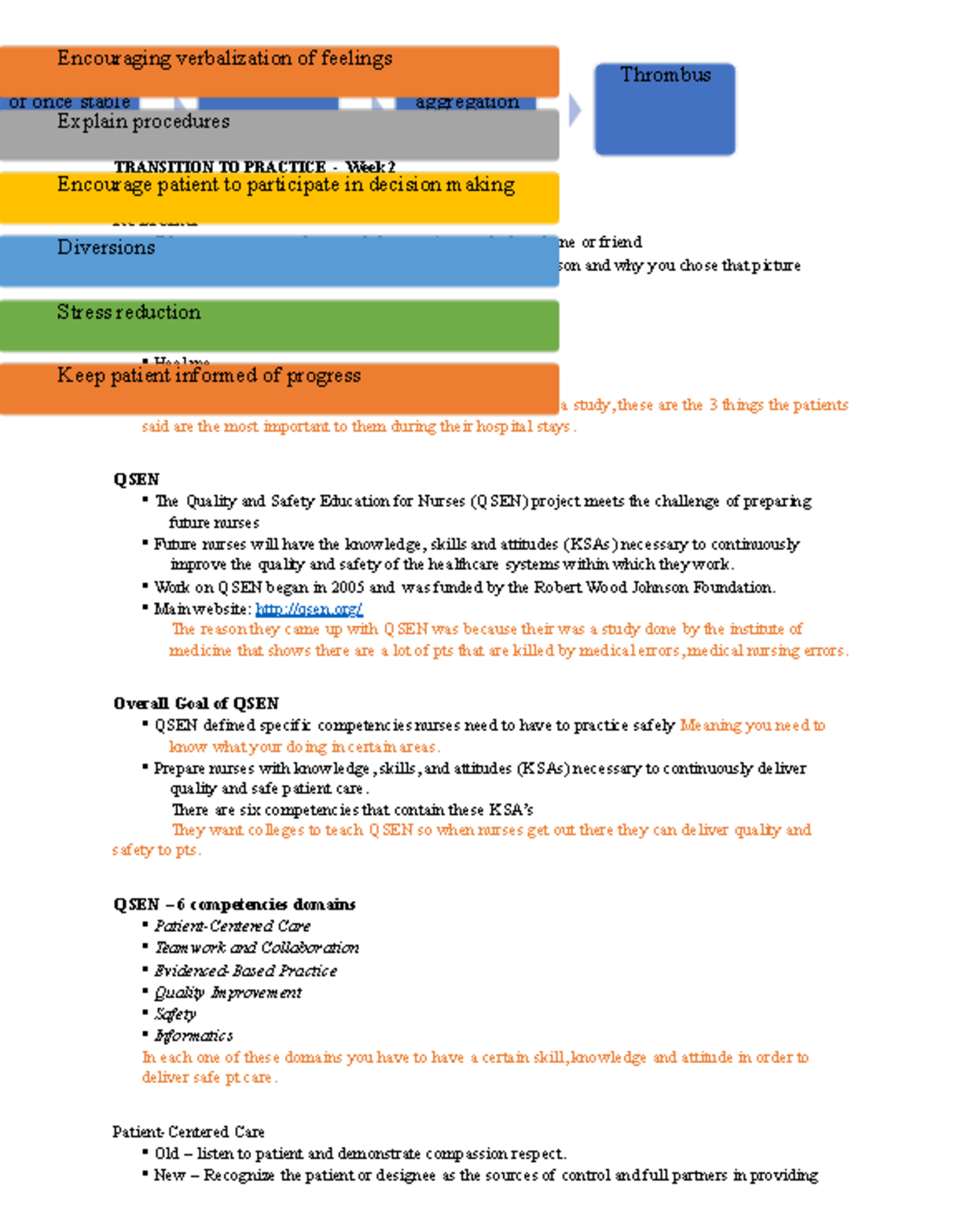 Exam 1 fundamentals - MS LEC 1 TRANSITION TO PRACTICE - Week 2 Ice ...