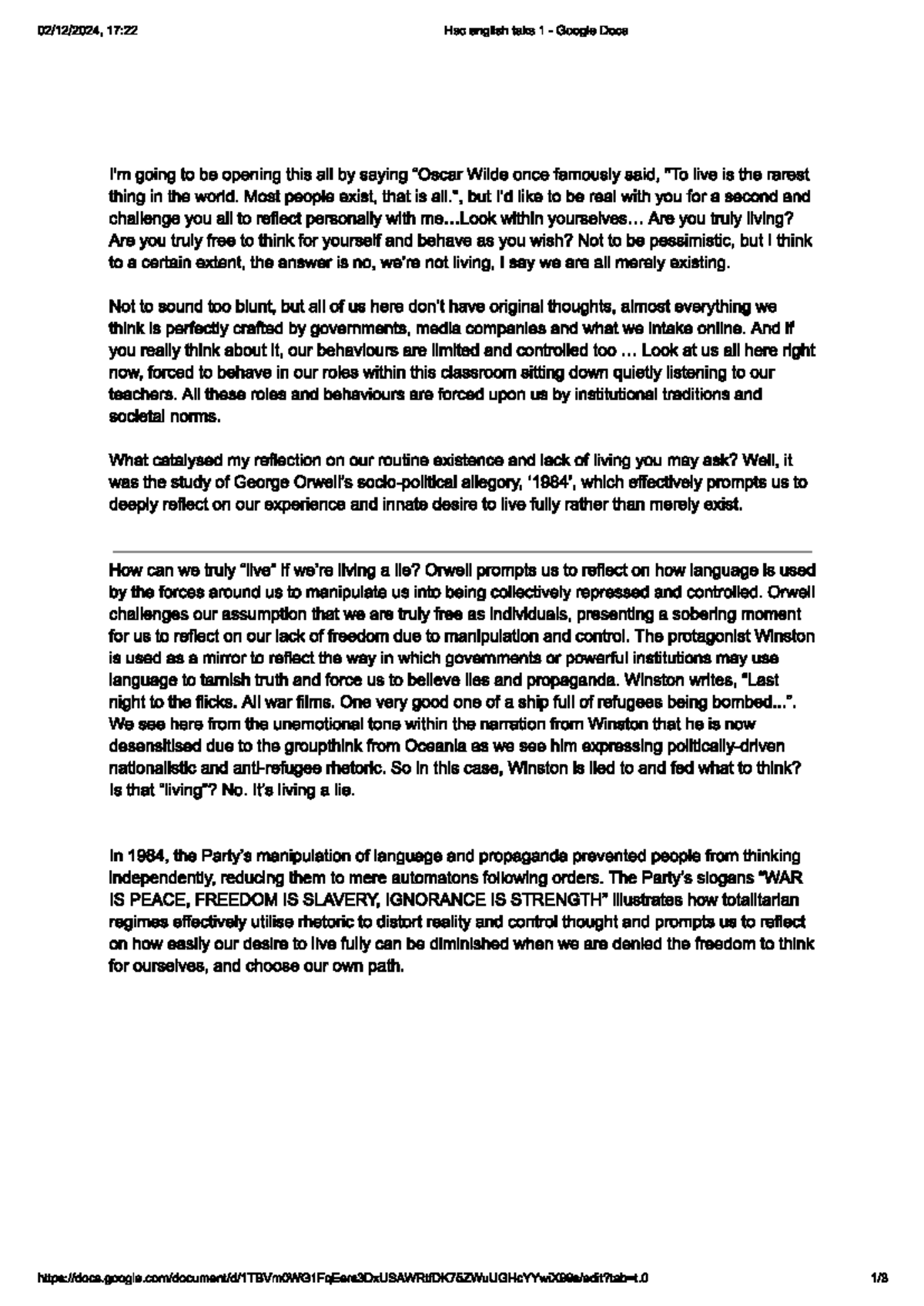 HSC Enlish TASK 1 - Assighnment common module - 17:22 Hsc english taks ...