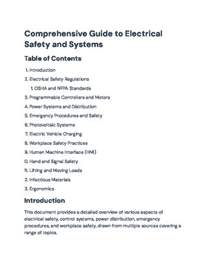 Comprehensive Guide to Electrical Safety Standards (Course Code ...