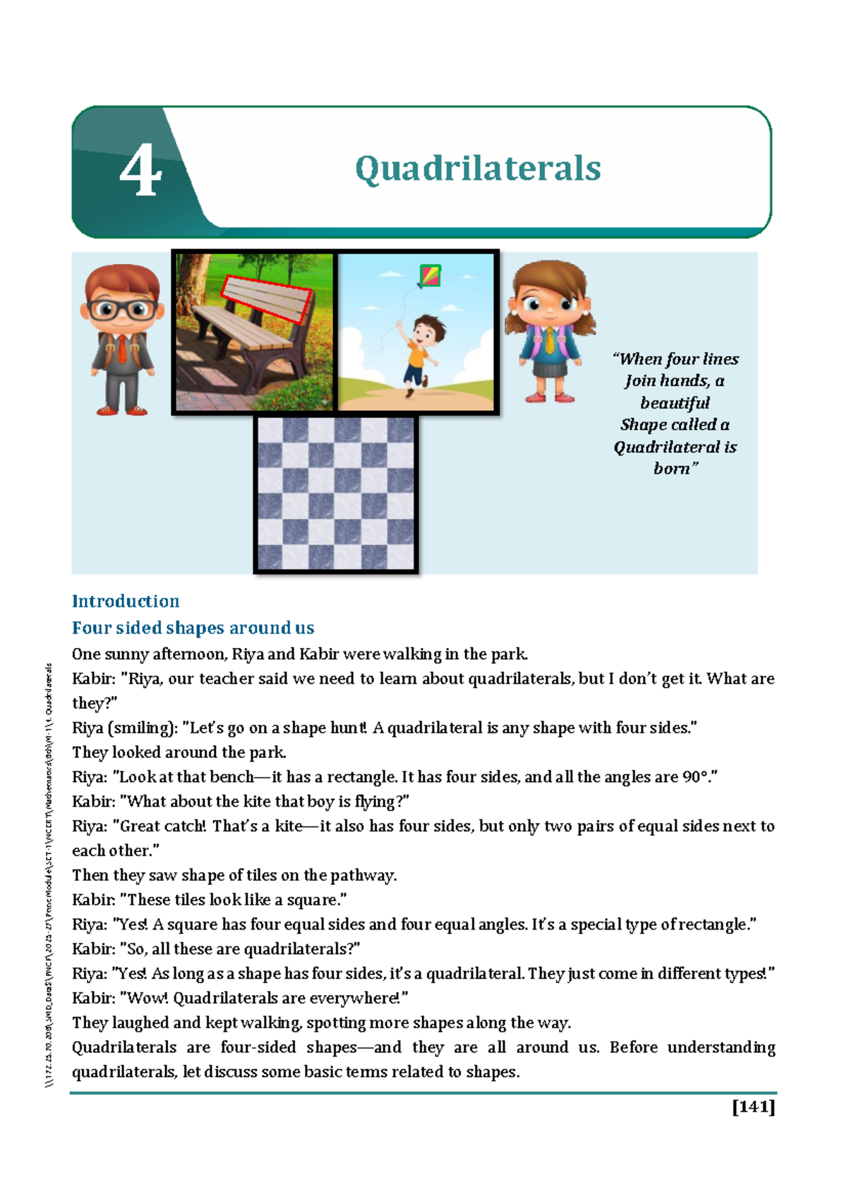 Quadrilaterals: An Introduction to Four-Sided Shapes (NCERT Class 8 ...