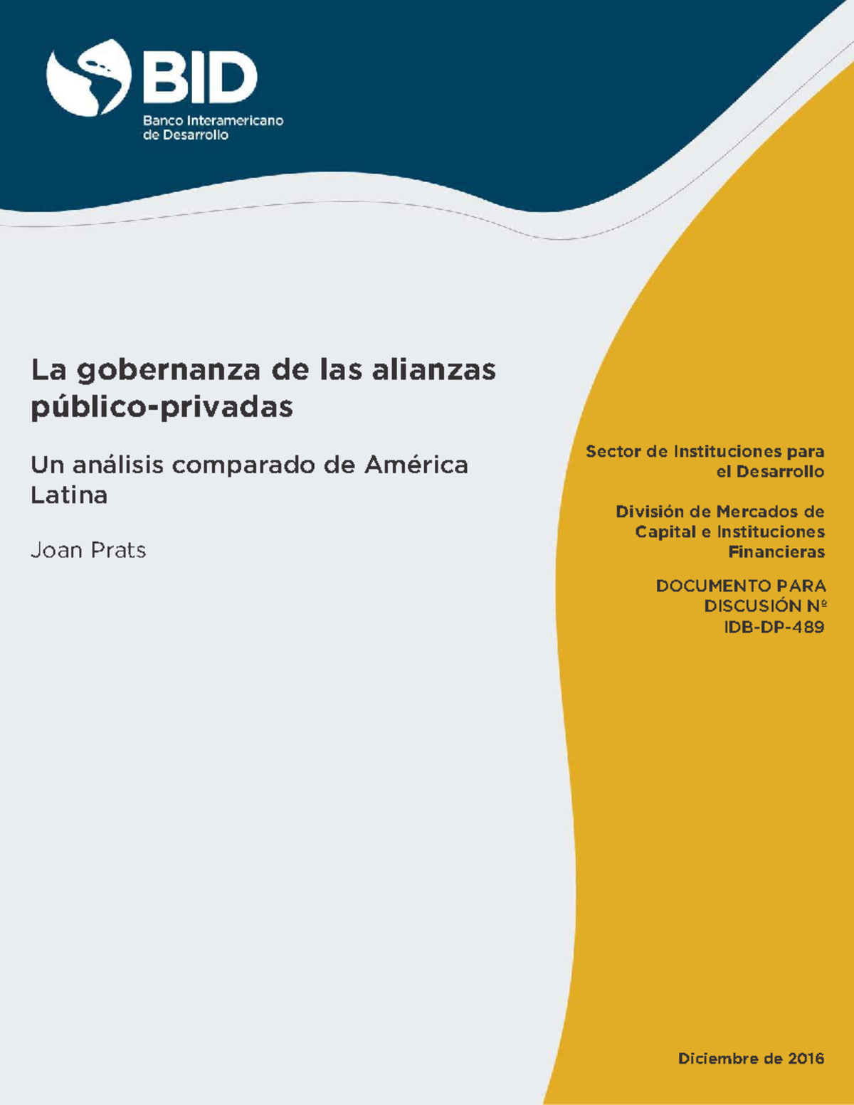 Gobernanza de Alianzas Público-Privadas en América Latina: Análisis ...