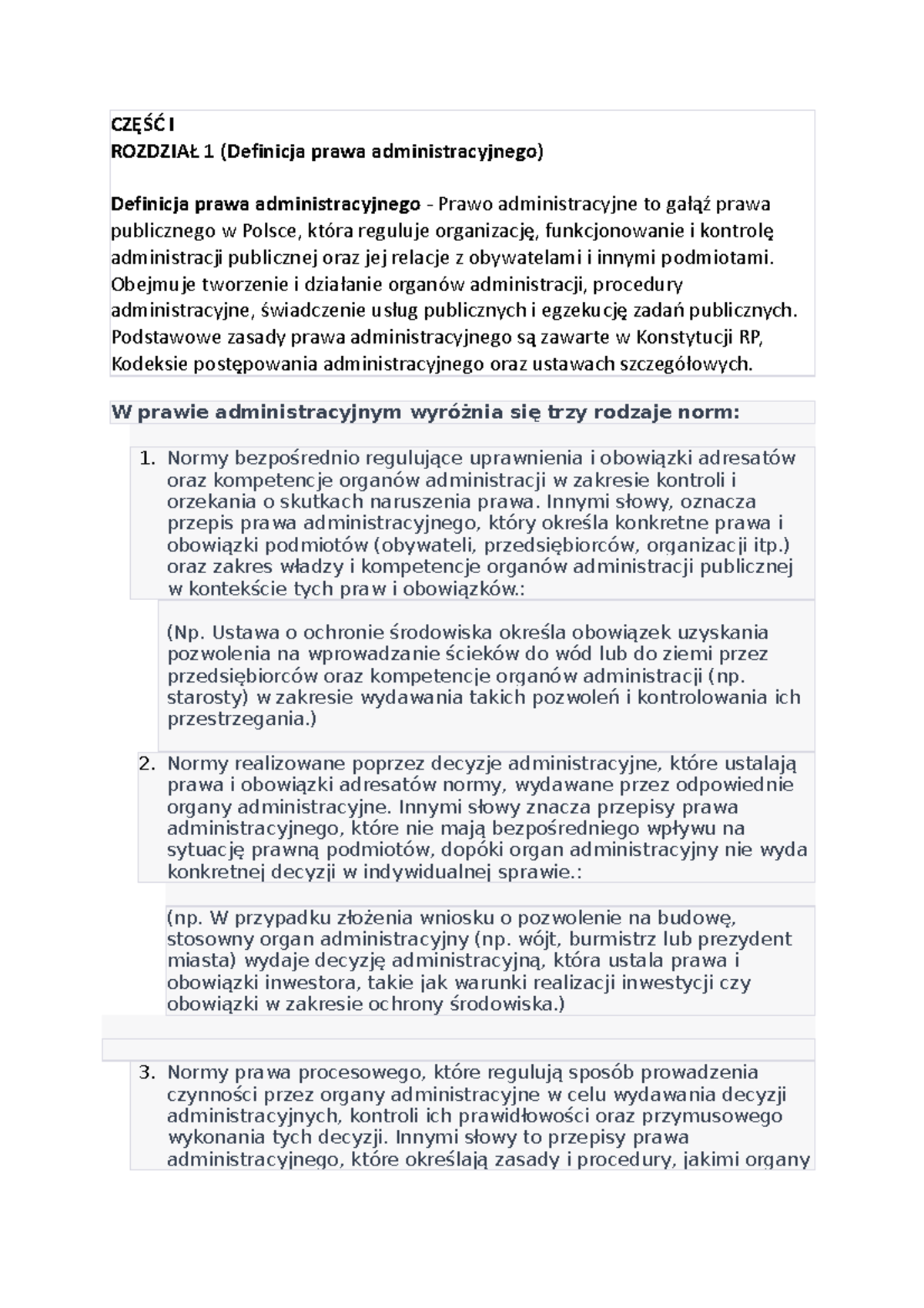 Podstawy Prawa Administracyjnego w Polsce: Wprowadzenie i Normy - Studocu