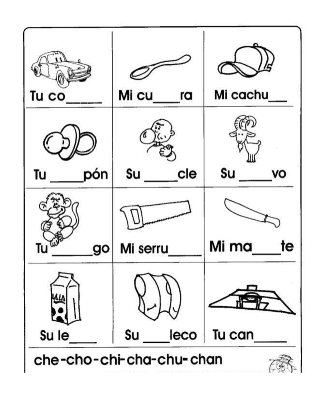 Act con ch - LECTURA Y ESCRITURA (Tu CO Mi cu ra Mi cachu) - Studocu