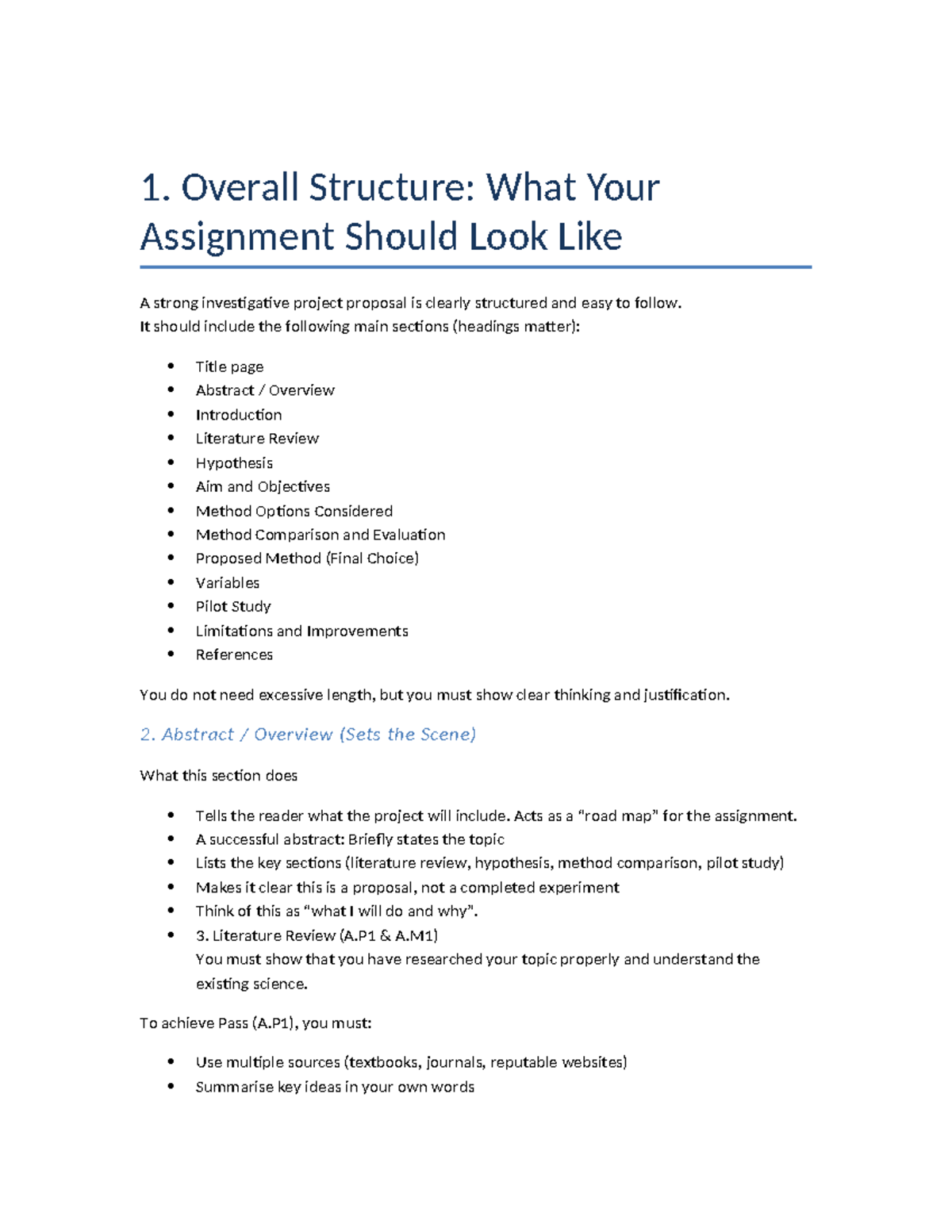 Unit 6 Assignment A: Structured Proposal Checklist and Guidelines - Studocu