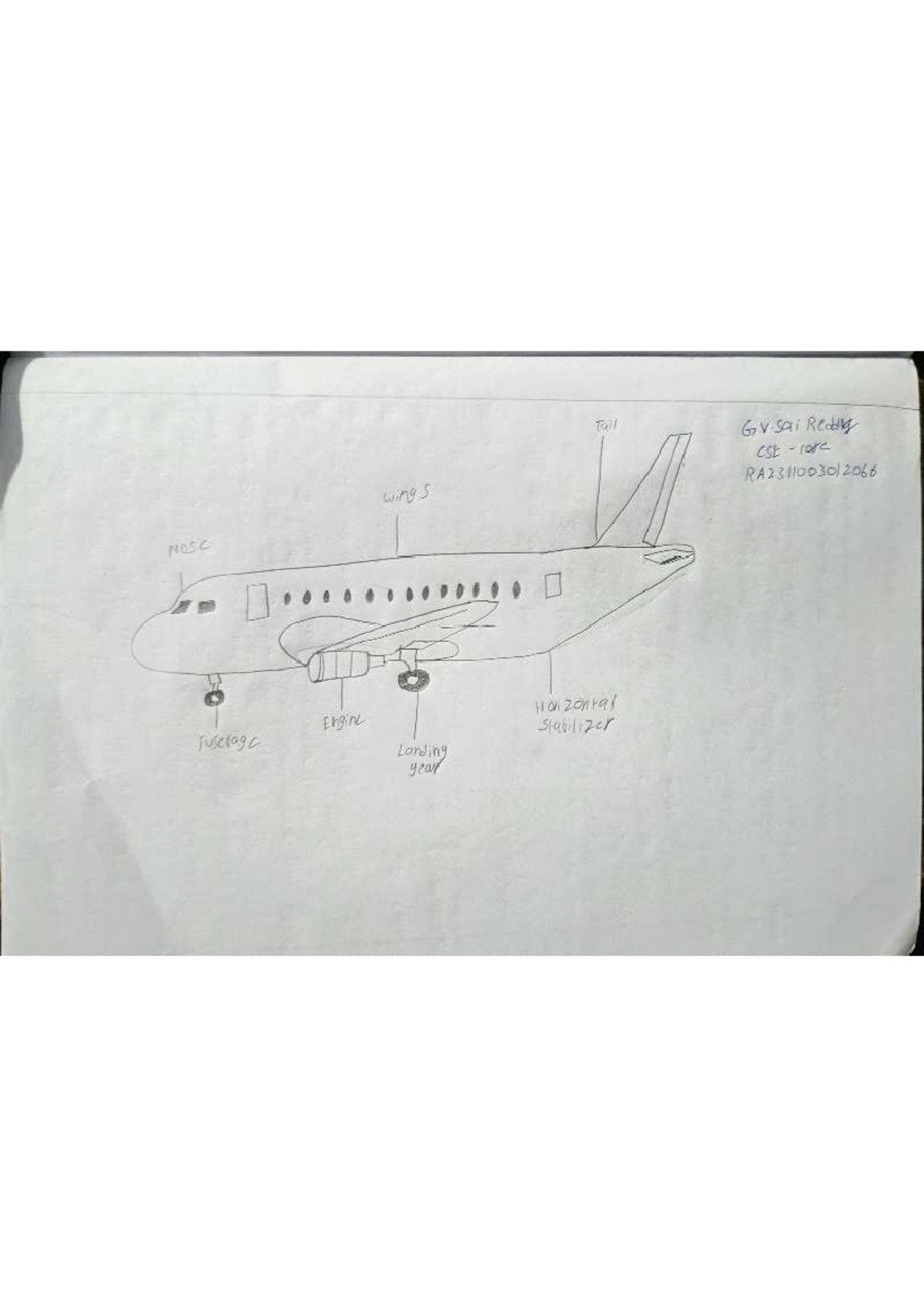 EOA: Aircraft Design & Explanation - CSE RA2311003012066 - Studocu