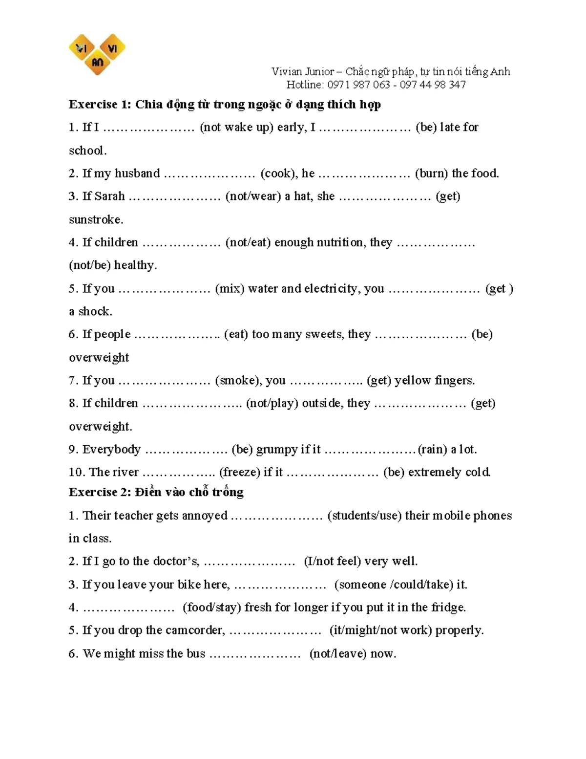 Grammar 2 - Handouts for Assorted Exercises and Practice - Studocu