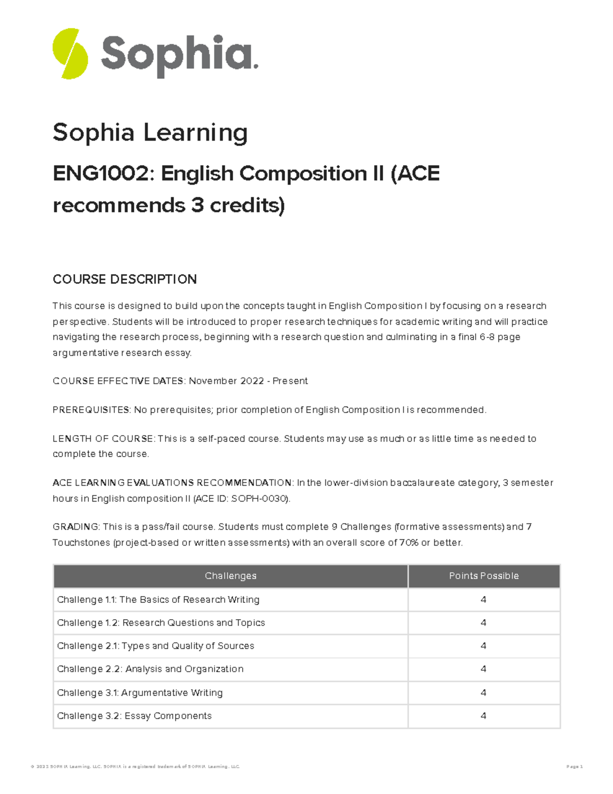 ENG1002: English Composition II Syllabus Overview and Requirements ...