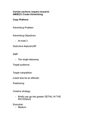 AMB223 - Heillarry Denison Assingment 1 Portfolio - CREATE ADVERTISING ...