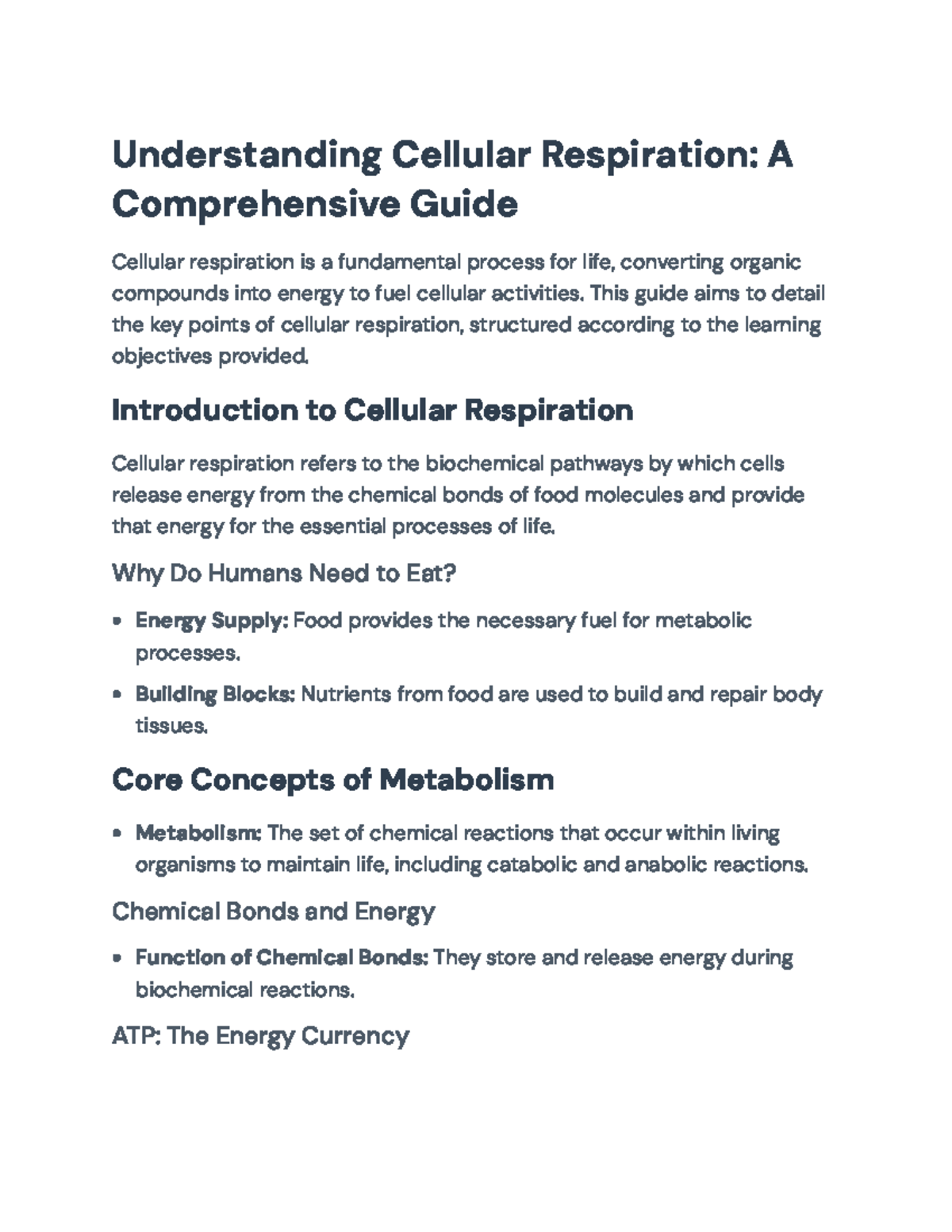 Cellular Respiration Overview: Key Concepts and Processes Explained ...