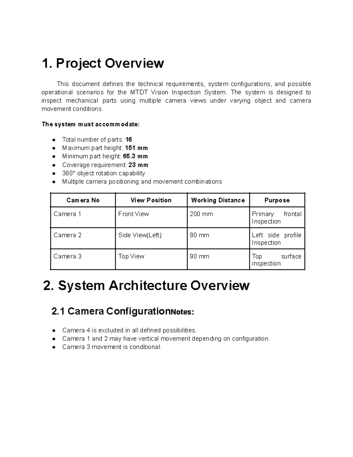 MTDT Vision Inspection System: Technical Overview and Configurations ...