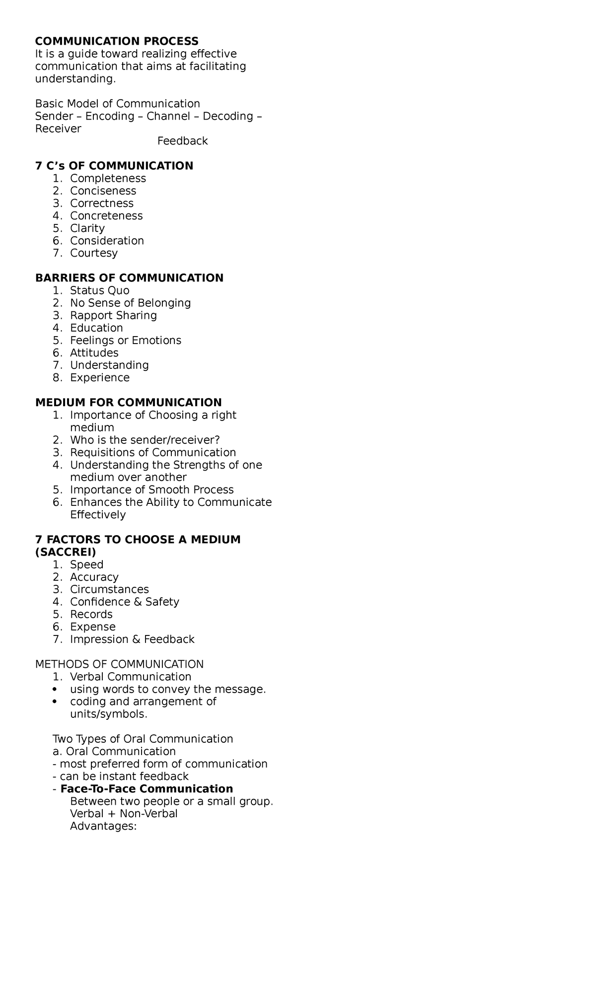 Communication Process - COMMUNICATION PROCESS It is a guide toward ...