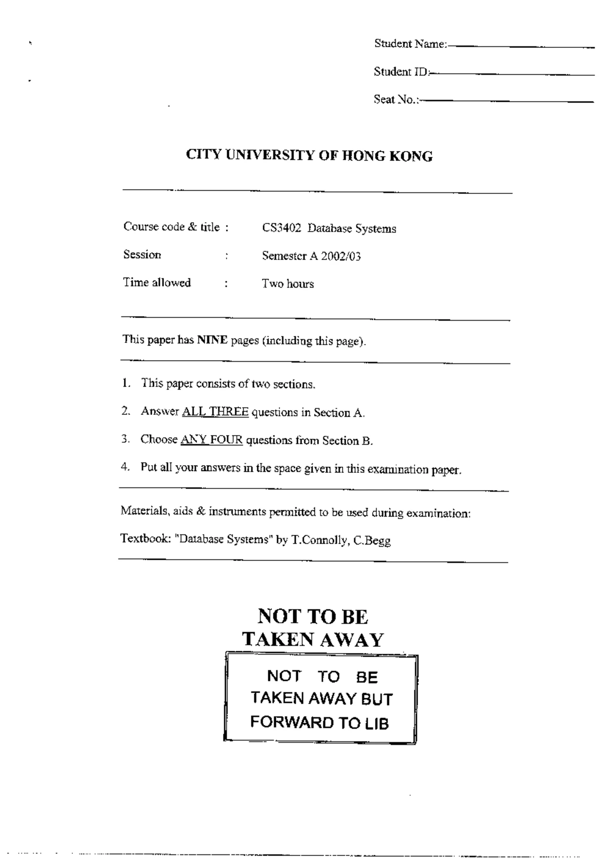 CS3402 Assignment 2: SQL Queries on Health & Fitness Database - Studocu