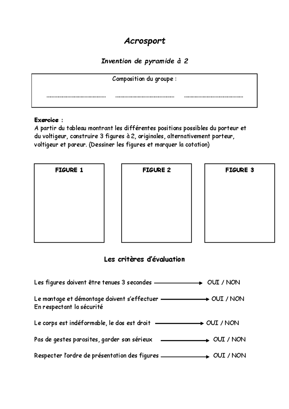 Lecon 1 fiche observation valide tes figures duo - Acrosport Invention ...