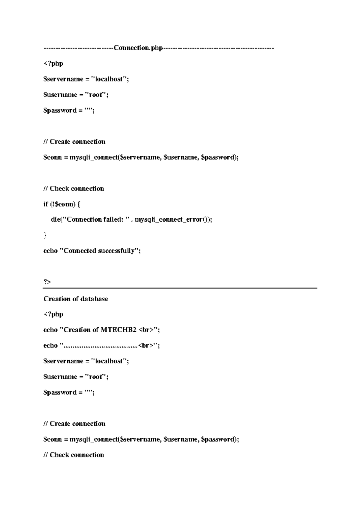 18-PHP - Mysql functions-07-11-2024 -Connection