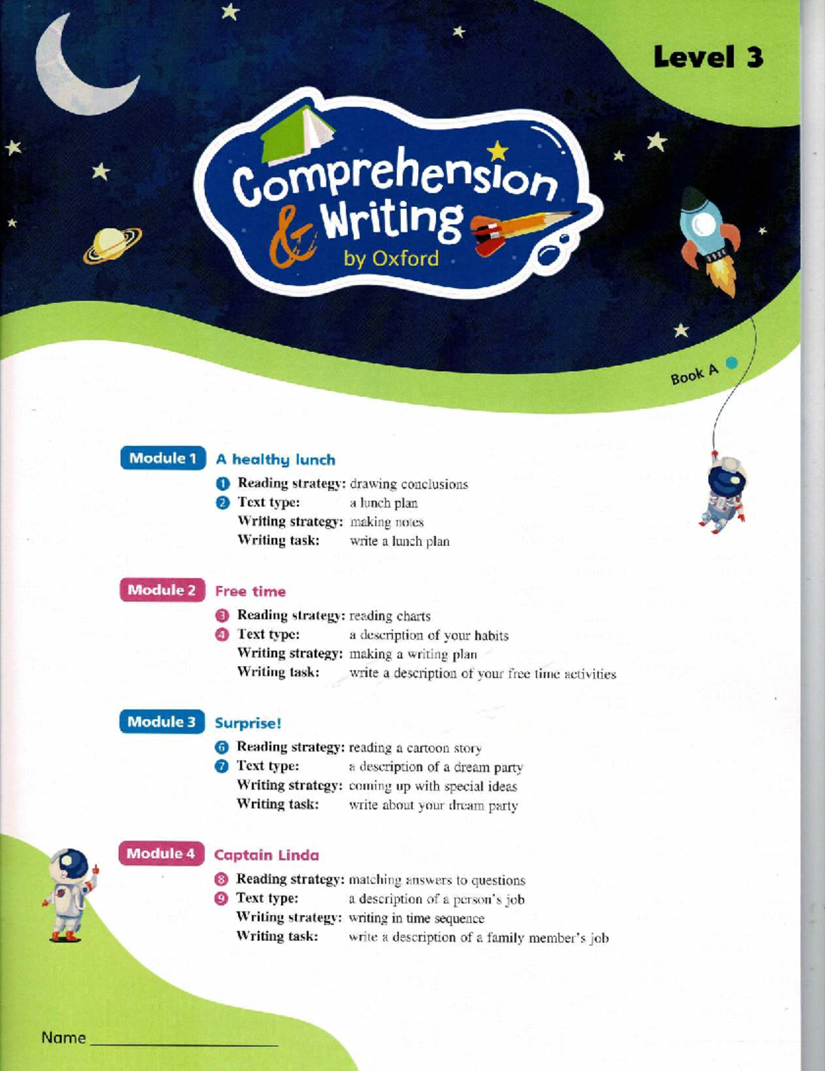 C&W L3 Book A - Comprehension & Writing Module Overview - Studocu