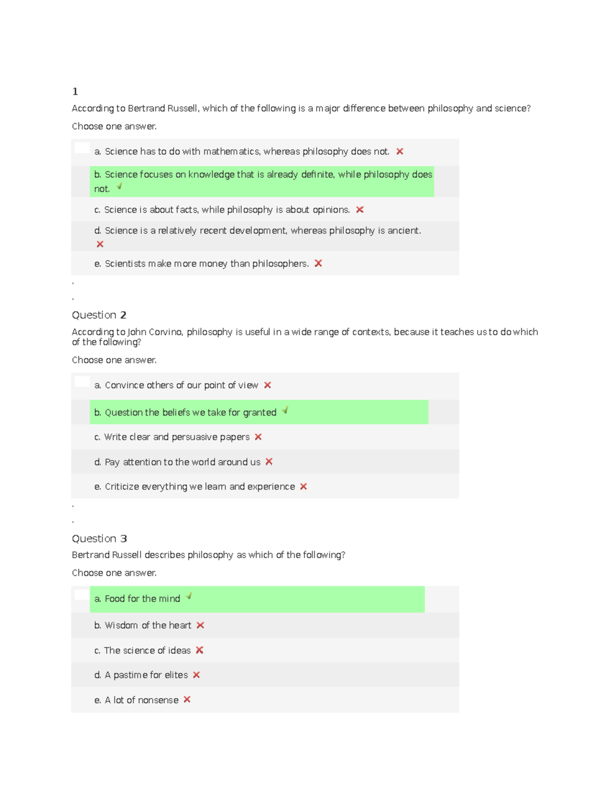 Final Exam Answers - PHIL 101: Major Philosophical Concepts and ...