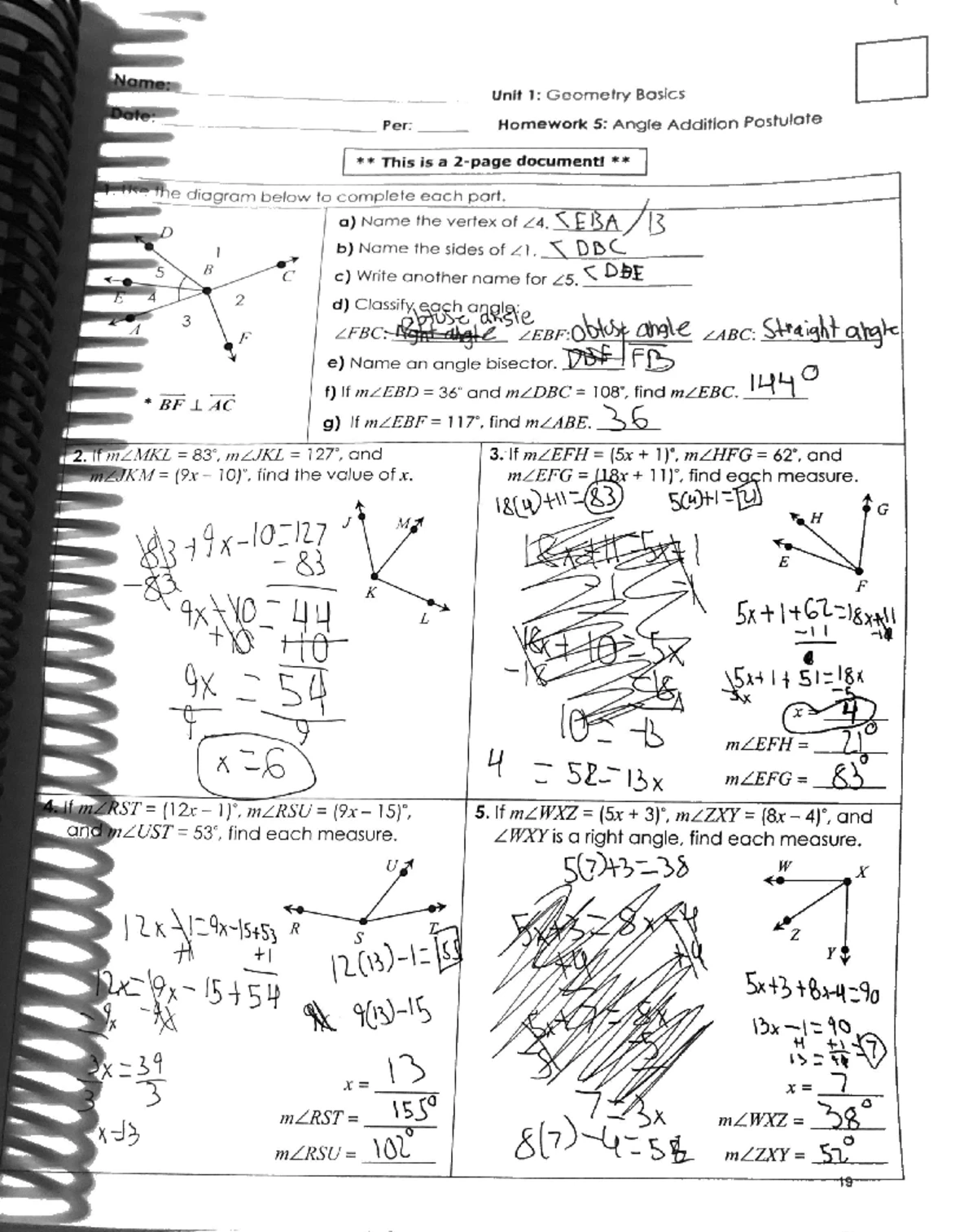 Algebra and Geometry Exam Review Notes (Math 101) - Studocu