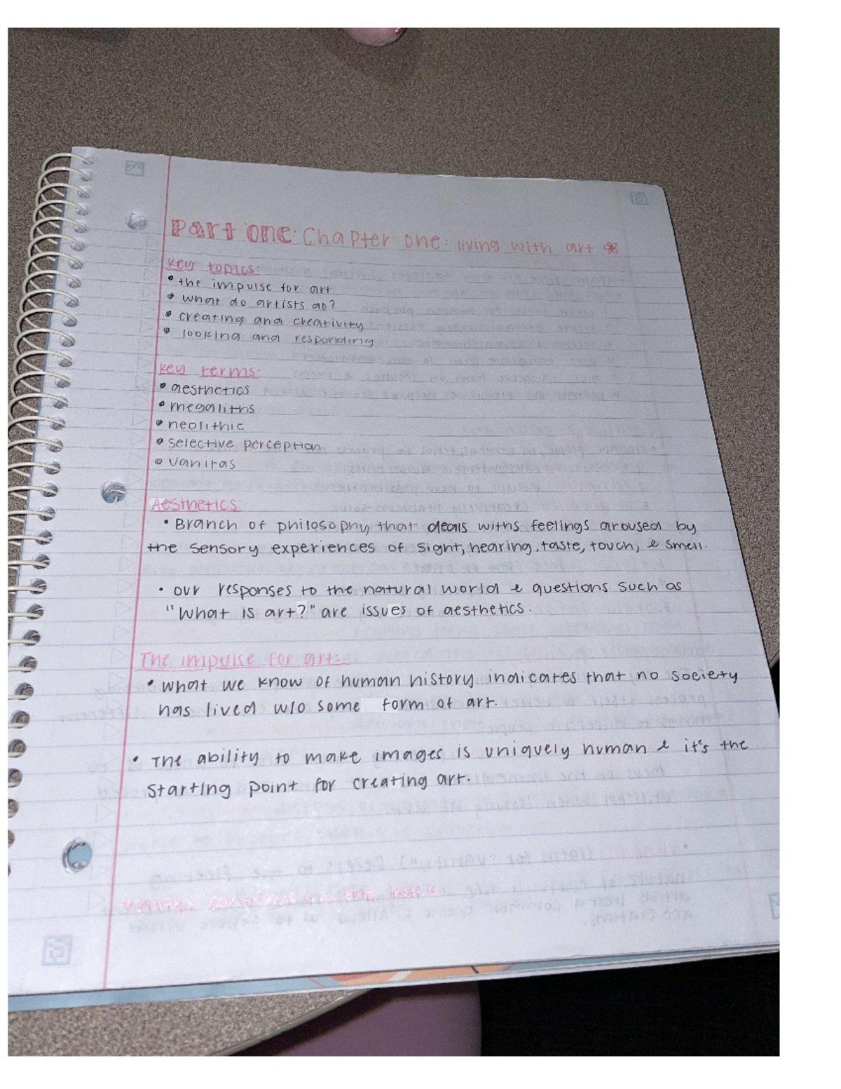 Chapter 1 pg 1 - part one Chapter one: living with art 88 key topics ...