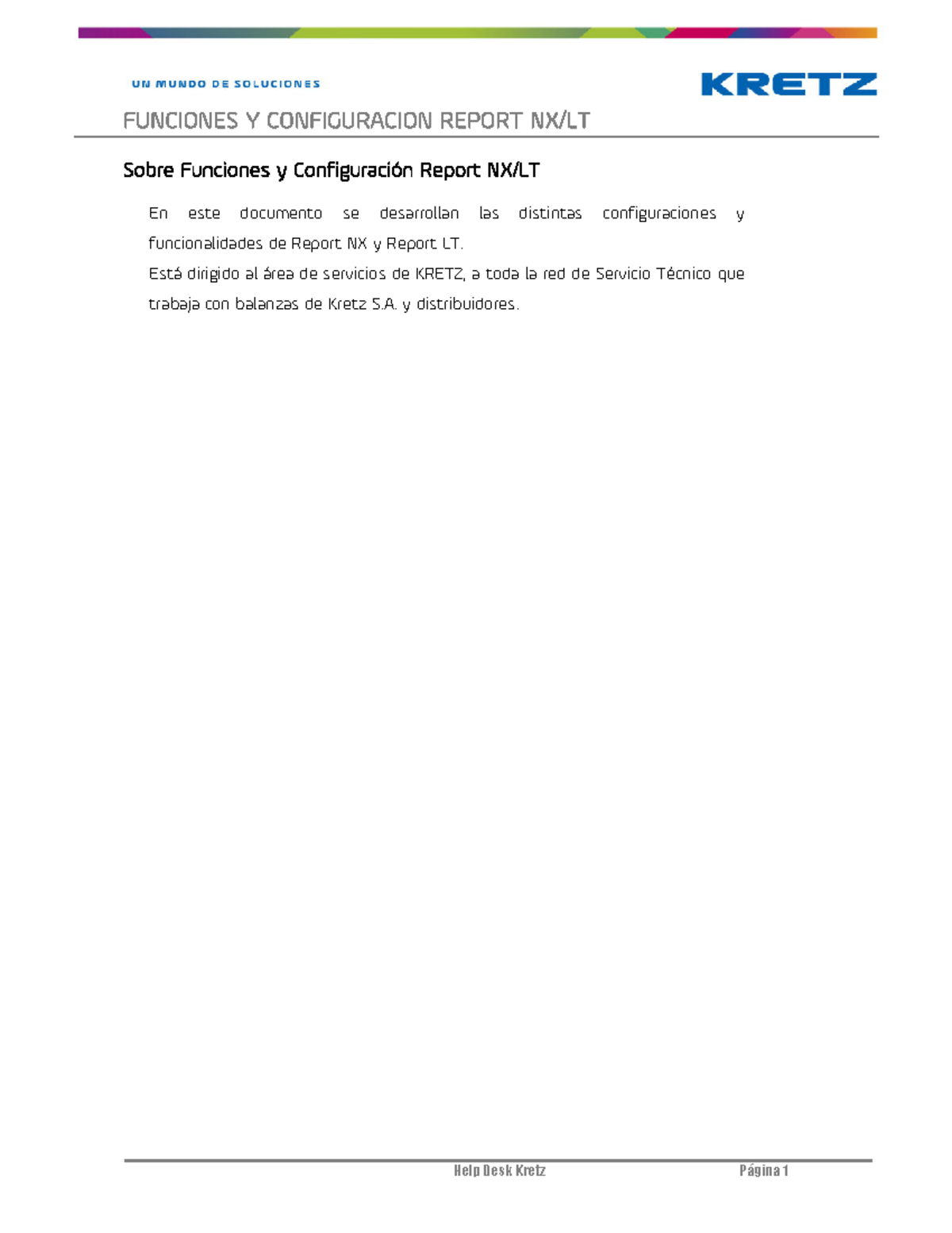 Funciones y Configuración de Report NX y LT - Guía Completa V13 - Studocu
