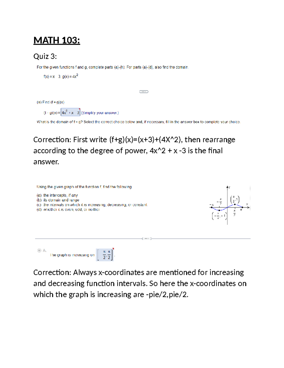 MATH 103 Quiz 3 - Quiz 3 (Online) - Math103 - MATH 103: Quiz 3 ...