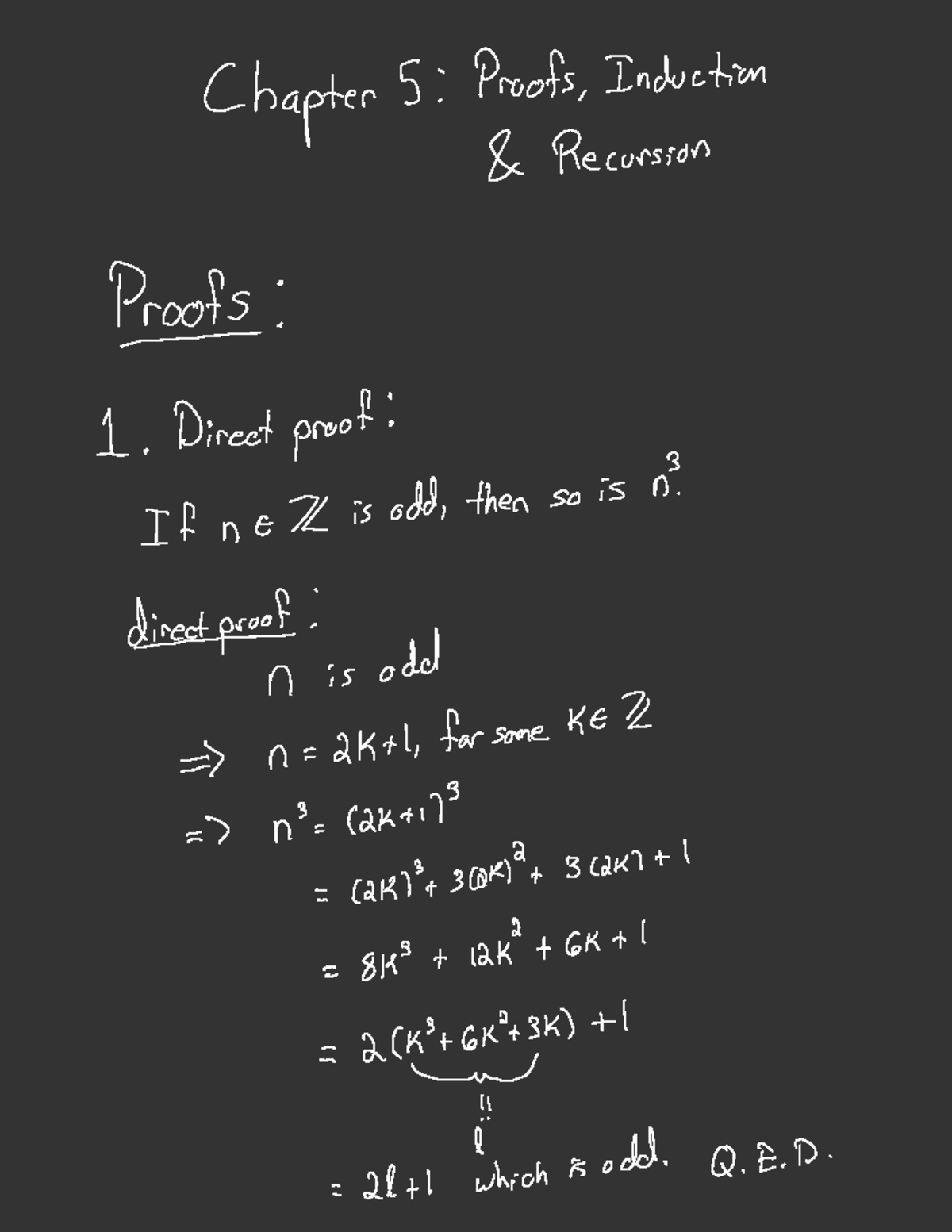 Chapter 5 - Notes form David Carchedi - Chapter S : Proofs& Recursion ...