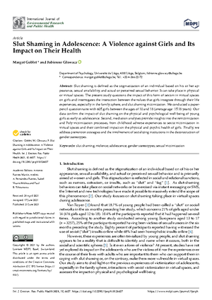 The Slut-Shaming Instrument: Validation and Links to Distress in ...