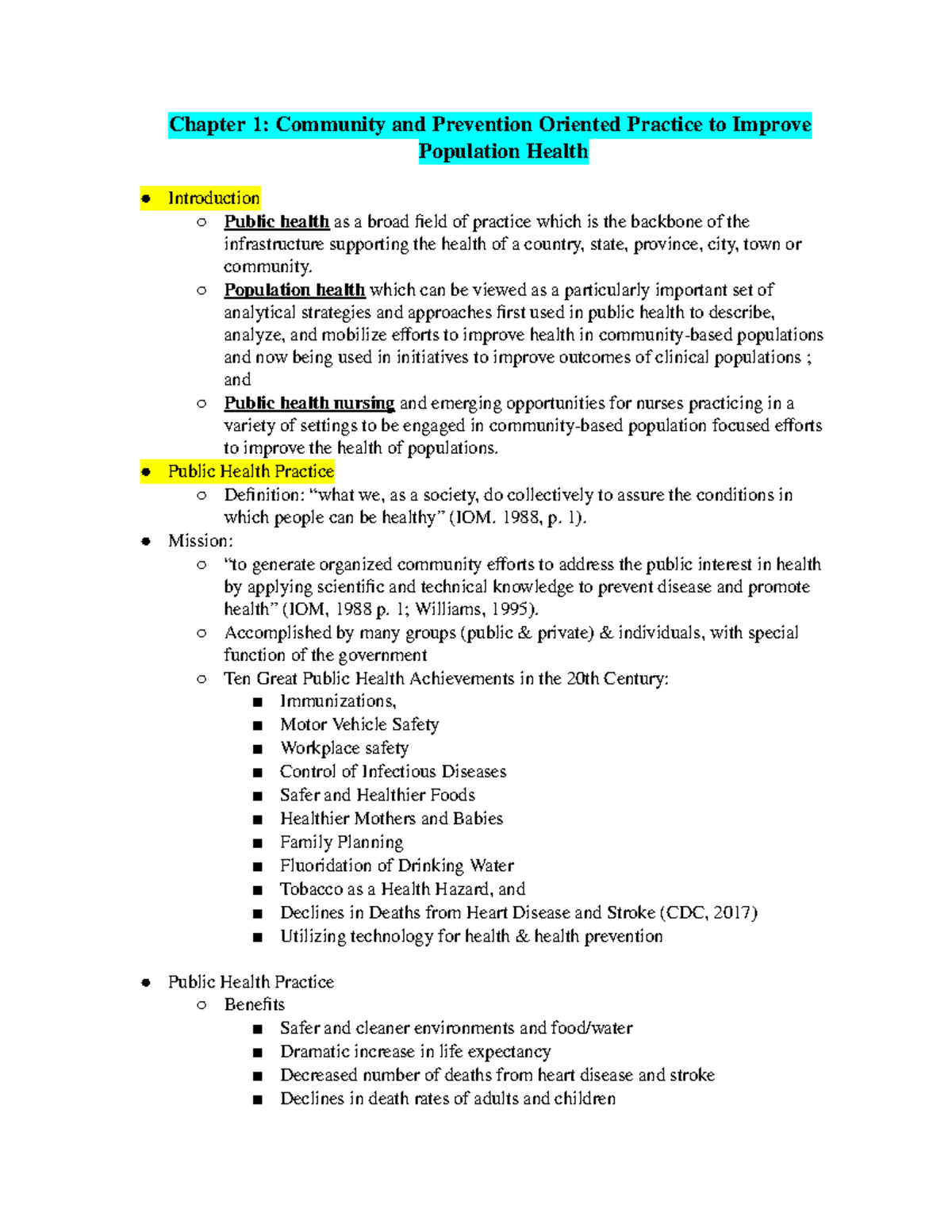 Community Chaper 1 & 2 - Lecture/Book Notes on Chapter 1 and 2 of ...